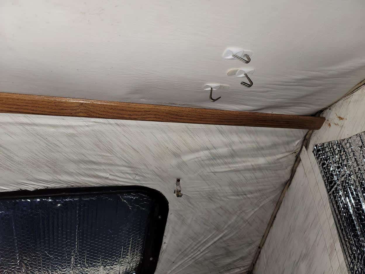 repair water damage travel trailer wall